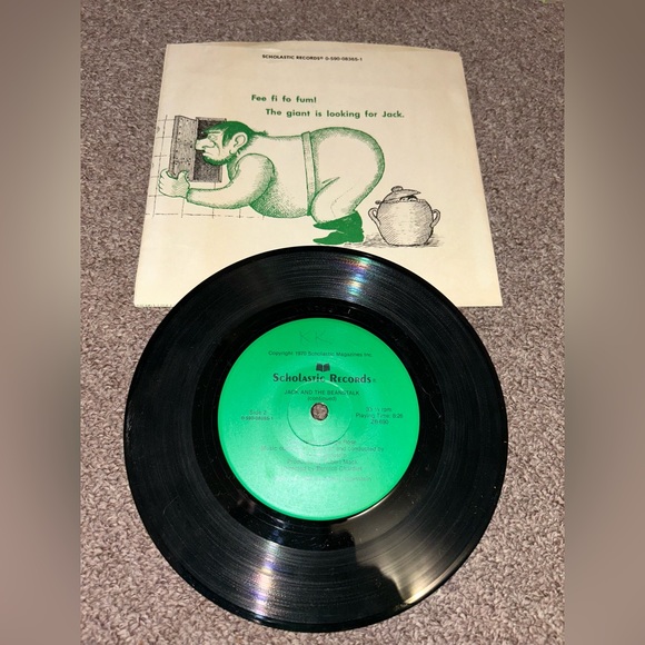 •5 FOR $10 KIDS TOYS• Jack & The Beanstalk 33 1/3 RPM PB Book + Record 1965 - Picture 11 of 11